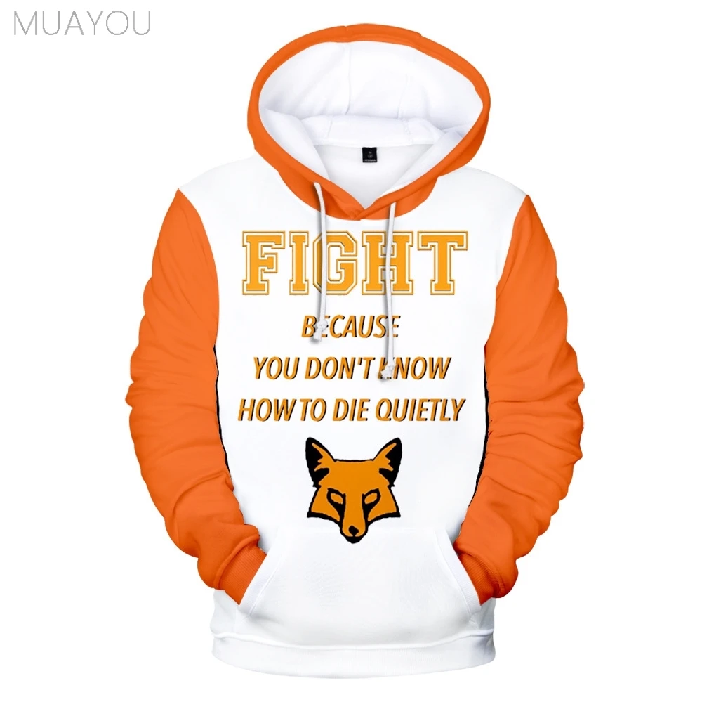 

Men Hoodie The Foxhole Court Minyard Hoodies Foxes Hoodies 3D Sweatshirt 4XL
