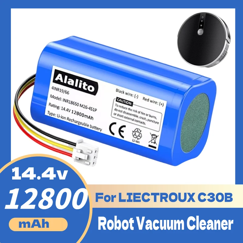 Batería Original de 14,8 V y 6800mAh para Robot aspirador LIECTROUX C30B INR18650 M26-4S1P recargable de iones de litio