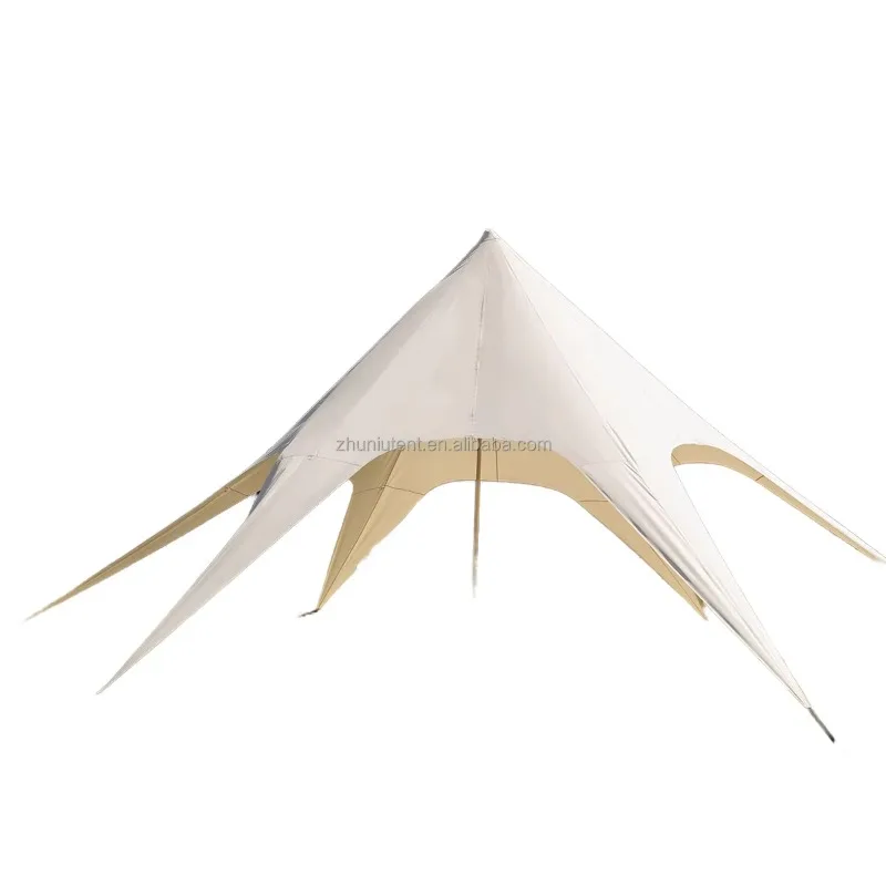 

High Quality Lightweight Single Pole Four-Season Hexagon Outdoor Party Tents Factory-Priced Waterproof Shade for Sports Trade
