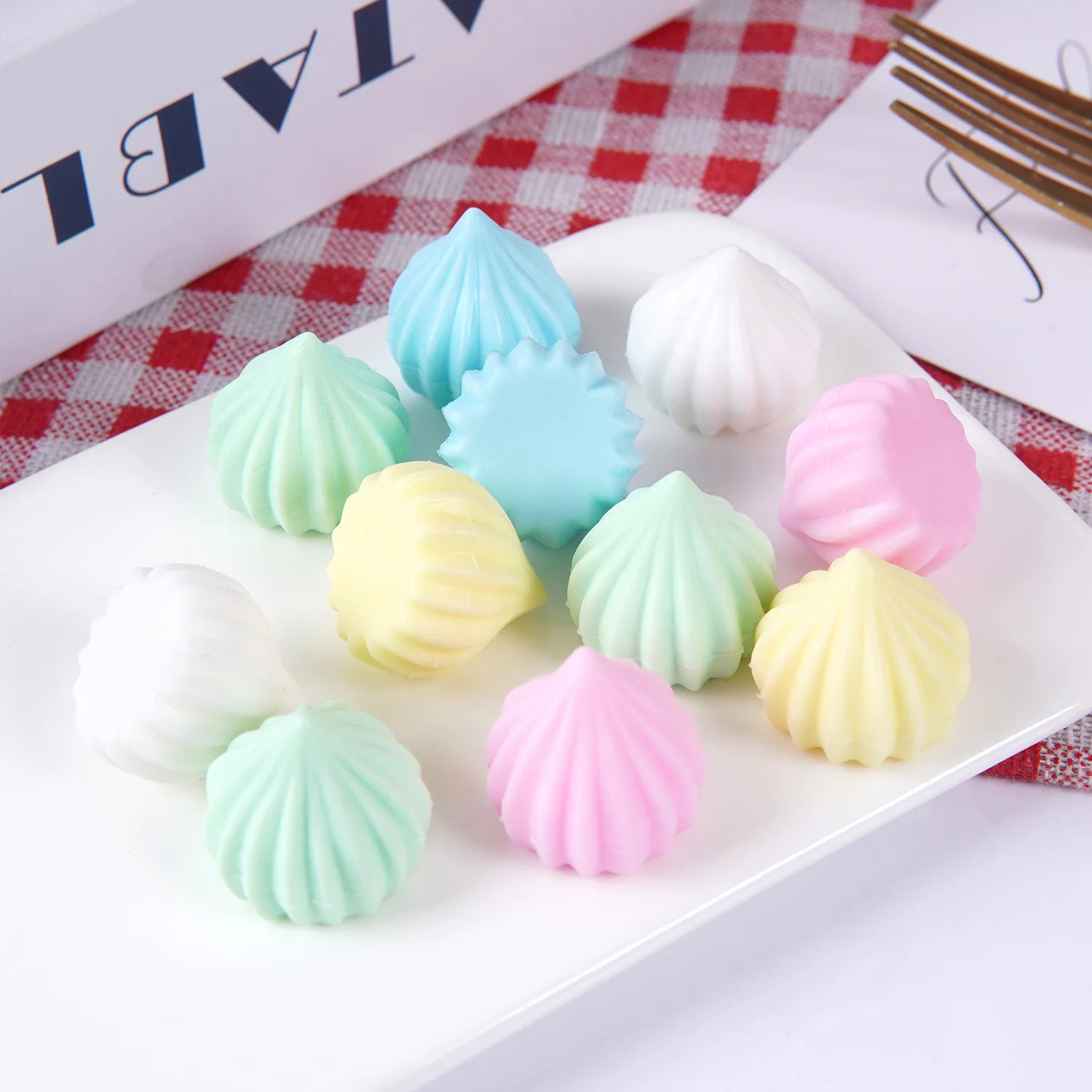 10 Piezas de Dulces de Imitación, Modelo de Macaron, Color PVC, Resina Plana, Dulces Falsos de Marlene, Accesorios para Decoración de Tiendas de Postres, Accesorios para Fotografía, Juguete para Niños