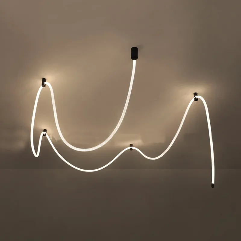 Nordic Braided Hose Led Ceiling Chandelier for Living Room Bedroom Hall Pendant Lamp Home Decor Indoor Lighting Lusters Fixture