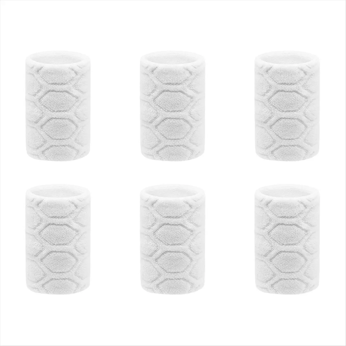 *A91P Cotton Elastic Wristband Support Basketball Wrist Brace Wraps Gym Fitness Powerlifting Tennis Sweat Absorption White