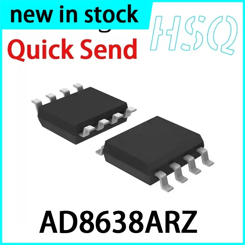 5PCS New AD8638ARZ-REEL7 AD8638A Patch SOP-8 Encapsulated Precision Operational Amplifier Chip
