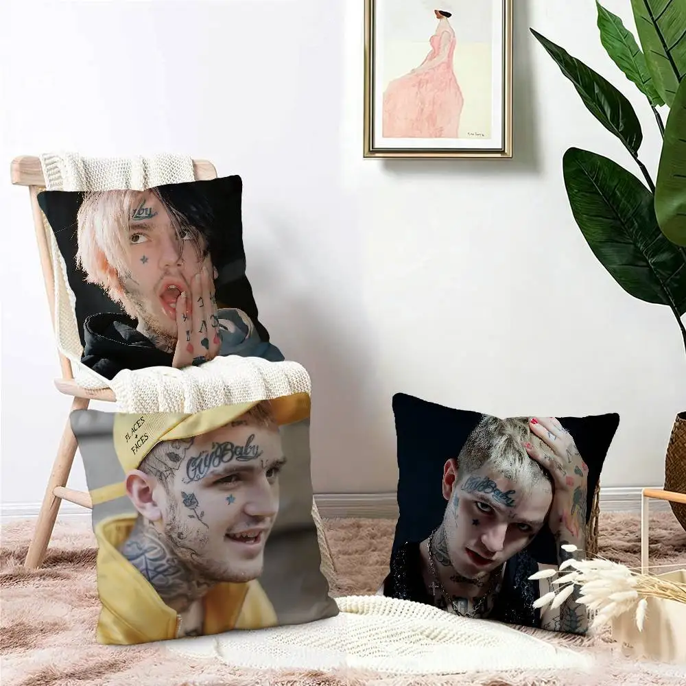L-Lil Peep Pillow Gift Home Office Decoration Bedroom Sofa Car Cushion Cover case 45x45