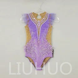 LIUHUO Rhythmic Gymnastics Leotard Competitive Cheerleading Performance For Children