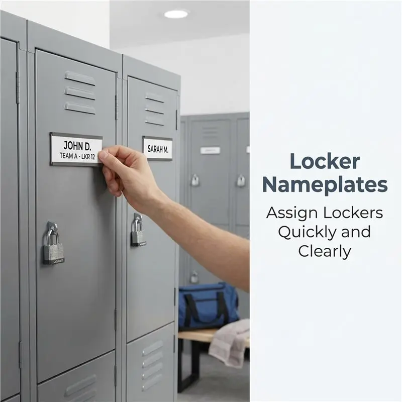 [NEWA76K!】 30 Pack Black Label Holder Magnetic Label Holders 1 X 3 In With Magnets Magnetic Name Tags Tool Box Labels For Metal