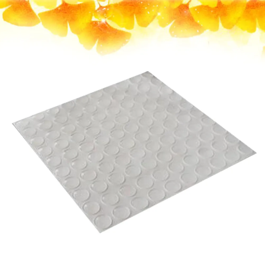 100Pcs Bumpers Clear Self Adhesive Cabinet Door Buffer Pads Silicone Semicircle Feet Cushioned Dampening Pads for Furniture