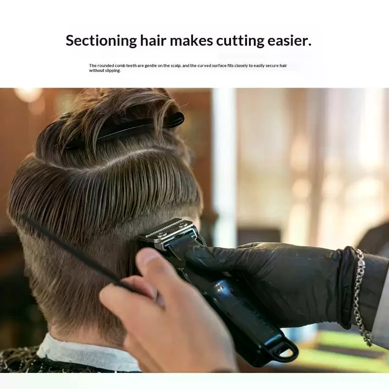 1 Pcs Salon Hair Clips Comb Wide Teeth Hairdressing Cutting Dying Hair Layering Clip Styling Clips Professional Barber Shop