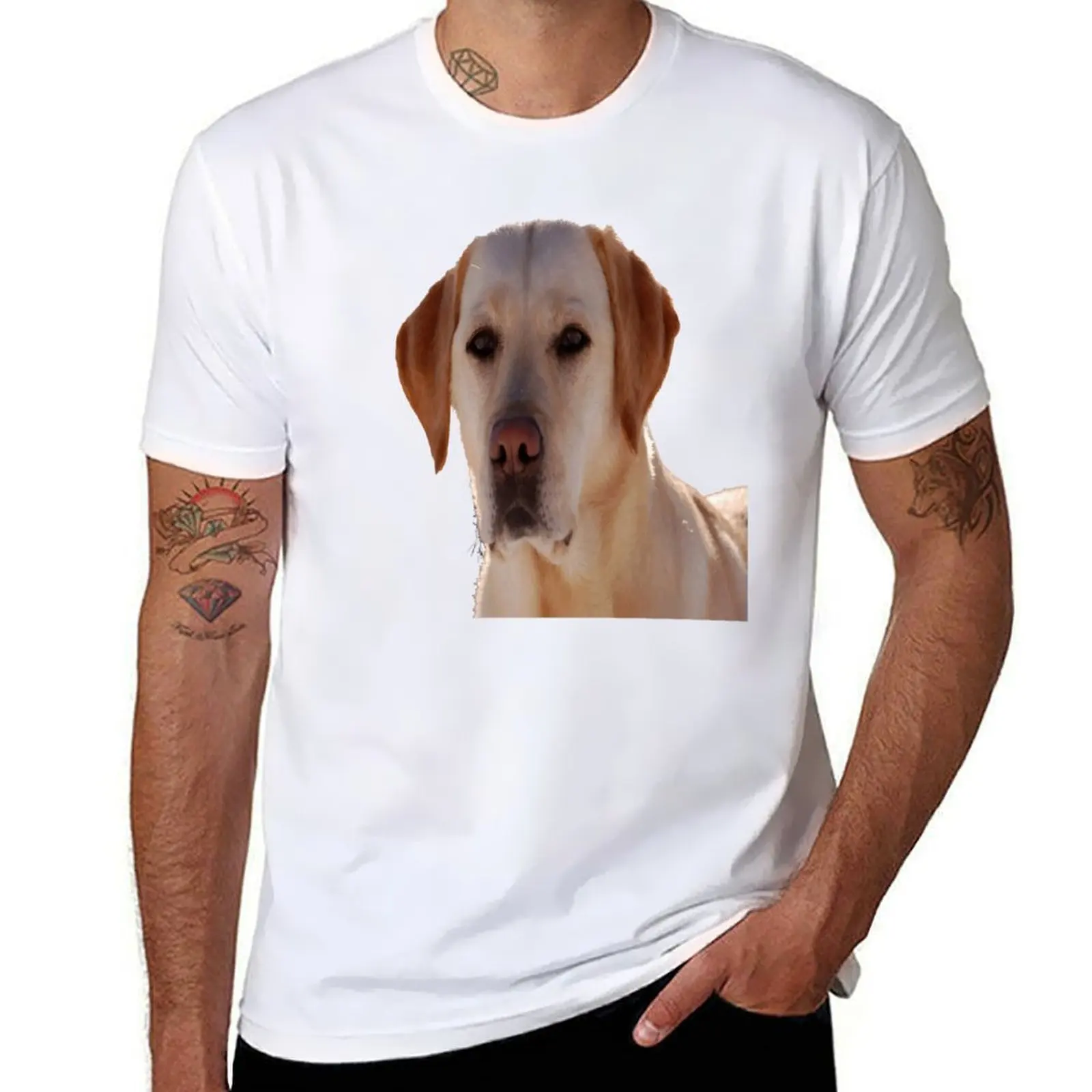 

Portrait of A Golden Labrador Dog Vector Art T-Shirt man graphic t shirt t shirt man luxury T-Shirt