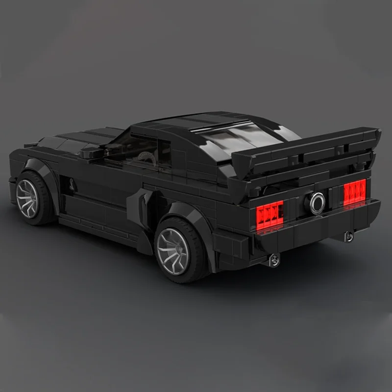 335pcs MOC City Champions Fordes Mustangs Shelby GT500KR K.I.T.T. 3000 Model Building Blocks Christmas Gifts Toy Brick Craft