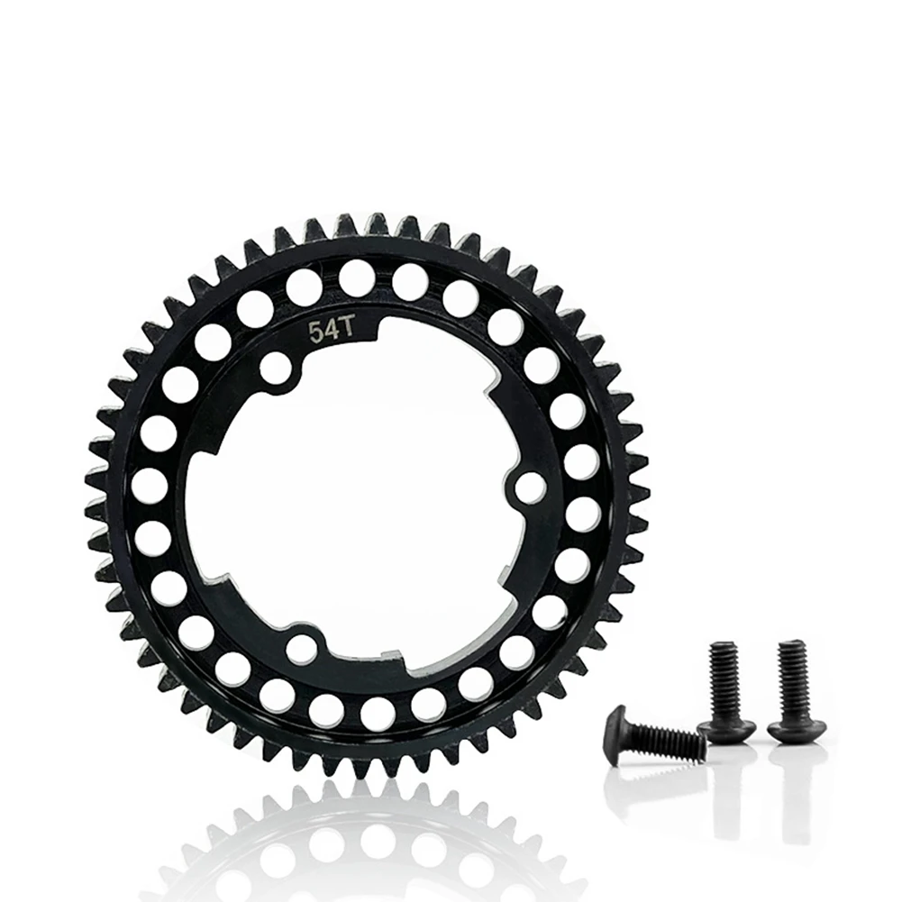 -MEOF piezas de coche RC 54T 1,0 Mod endurecido 45 engranaje recto principal de acero para coche RC Traxxas 1/5 Xmaxx 1/7 XO-1 1/10 e-revo 2,0 VXL para nuevo
