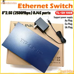 Original TL-SH1008 2500mbps Switch 2.5 Gigabit  Network Switch Ethernet 2.5G Switch 2.5GBE RJ45 8-Port 2.5gbps 2.5gb