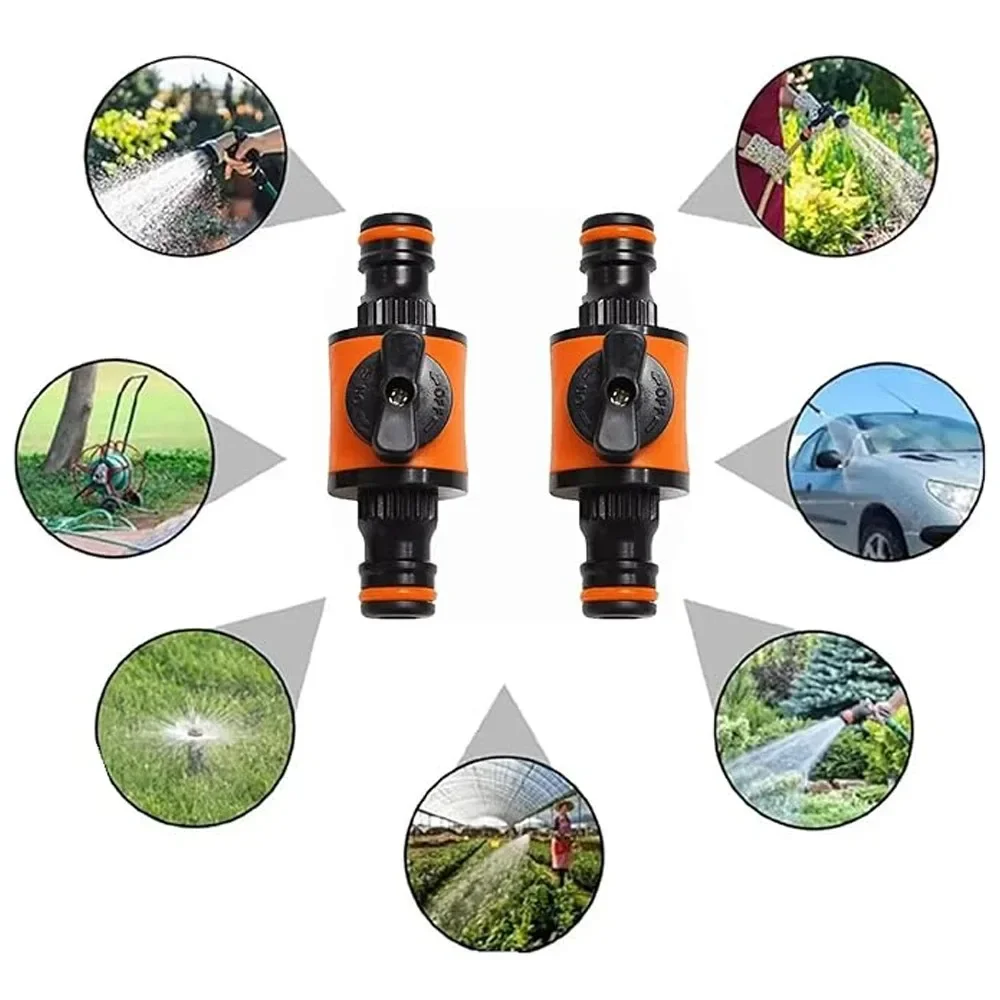 1-9Pcs Garden Hose Quick Connect Adapters Tap Shut Off Valve Fitting Watering Connector for Faucets Spray Guns Watering Systems