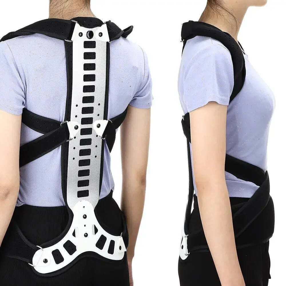 Back Brace Posture Corrector Women Men Adjustable Back Support Belt for Full Back Scoliosis & Hunchback Correction, Pain Relief