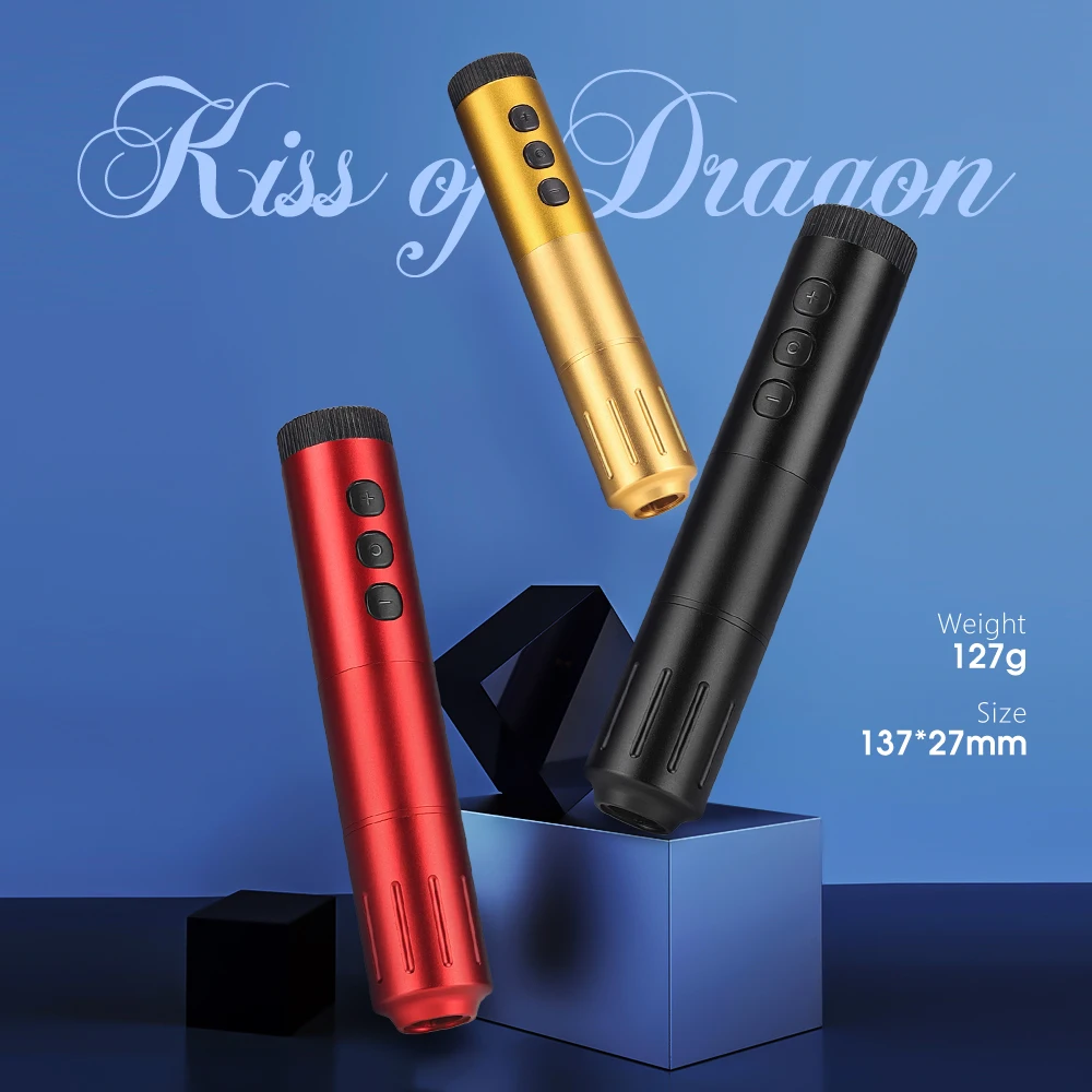 Kiss of Dragon ワイヤレスタトゥーマシン 1800mAh