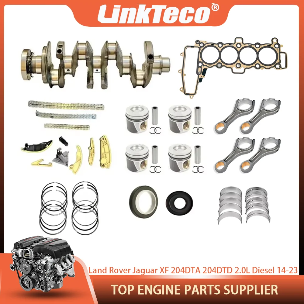 عدة عمود سلسلة توقيت ، مكبس لاند روفر ديسكفري سبورت جاكوار XE 204DTA 204DTD AJ200D 2.0L ديزل 14-23 #1