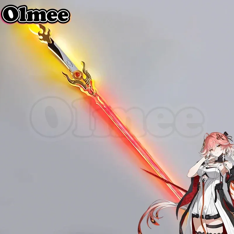 [Olmee] LED المشتعلة بريليانس تشانغلي تشانغ لي السيف بليد تأثيري الدعائم الاشياء نموذج سلاح Wuthering موجات هالوين عيد الميلاد