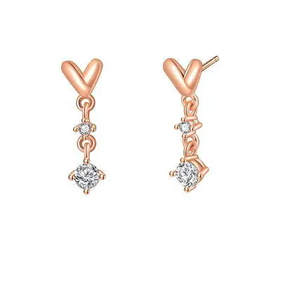 Korean drama Love's forced landing, Sun Yizhen, same love, same earrings, daily versatile OL accessories