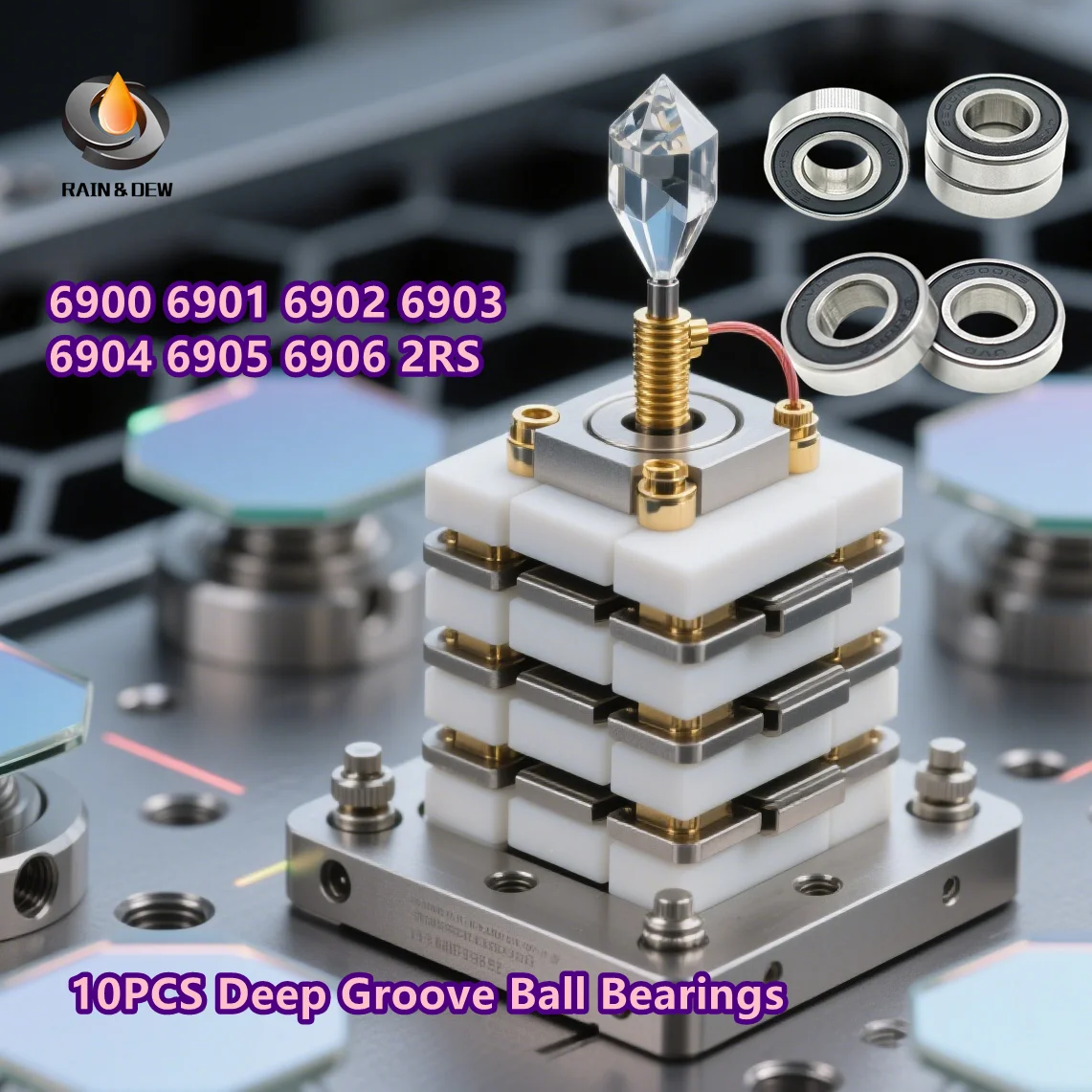 

4pcs 6900 6901 6902 6903 6904 6905 6906 2RS RS DDU Bearing Deep Groove Ball Bearings