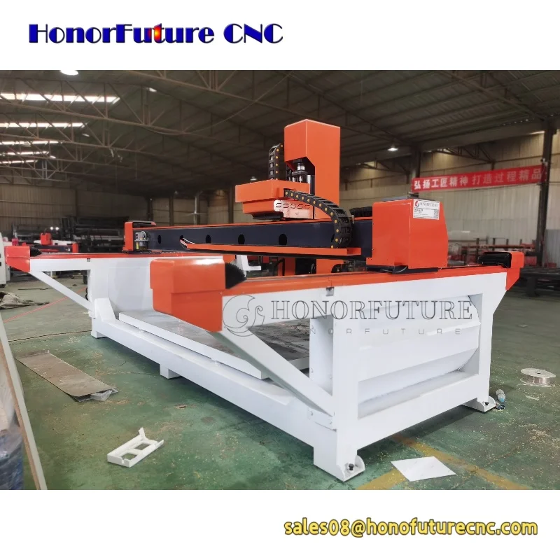 آلة قطع الحجر على الجسر CNC 3220 مصممة خصيصًا لقطع الحجر والرخام والجرانيت الهندسي مقاس 3200*2000 مم كبيرة