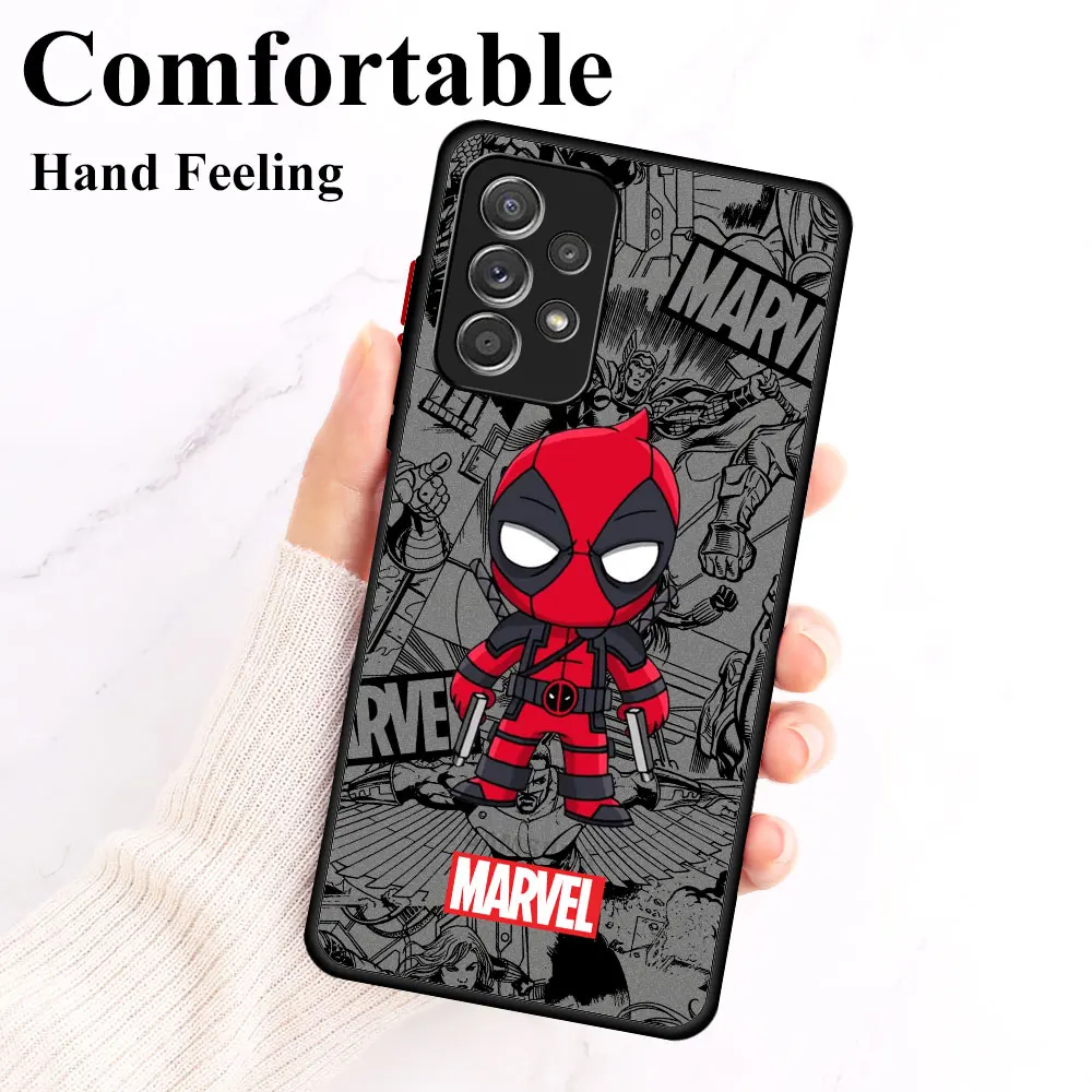 Matte Case for Huawei Honor X8 90 70 X9 X7 9A 9X Pro Y9 Y8P Y7 Y7P Y7A Y6P Y5P 9A Phone Cover Shell Marvel Deadpool SpiderMan