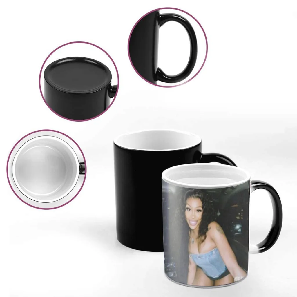 Singer SZA SOS Magic Hot Cold Heat Temperature Sensitive Color-Changing Coffee Tea Milk Mug Cup