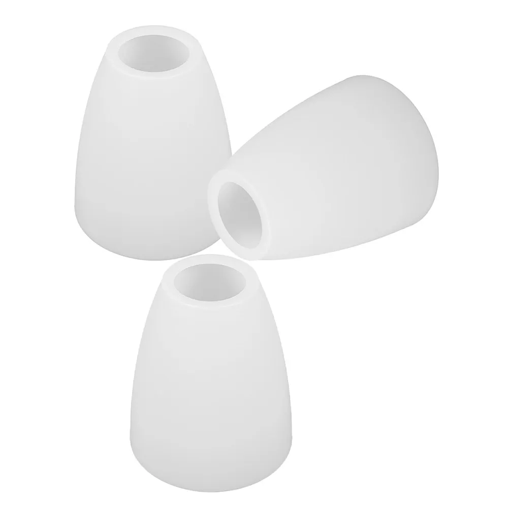 

Комплект из 3 белых пластиковых плафонов с плоским основанием, элегантный дизайн, для гостиной, спальни, прихожей, подвесных, потолочных и настенных светильников