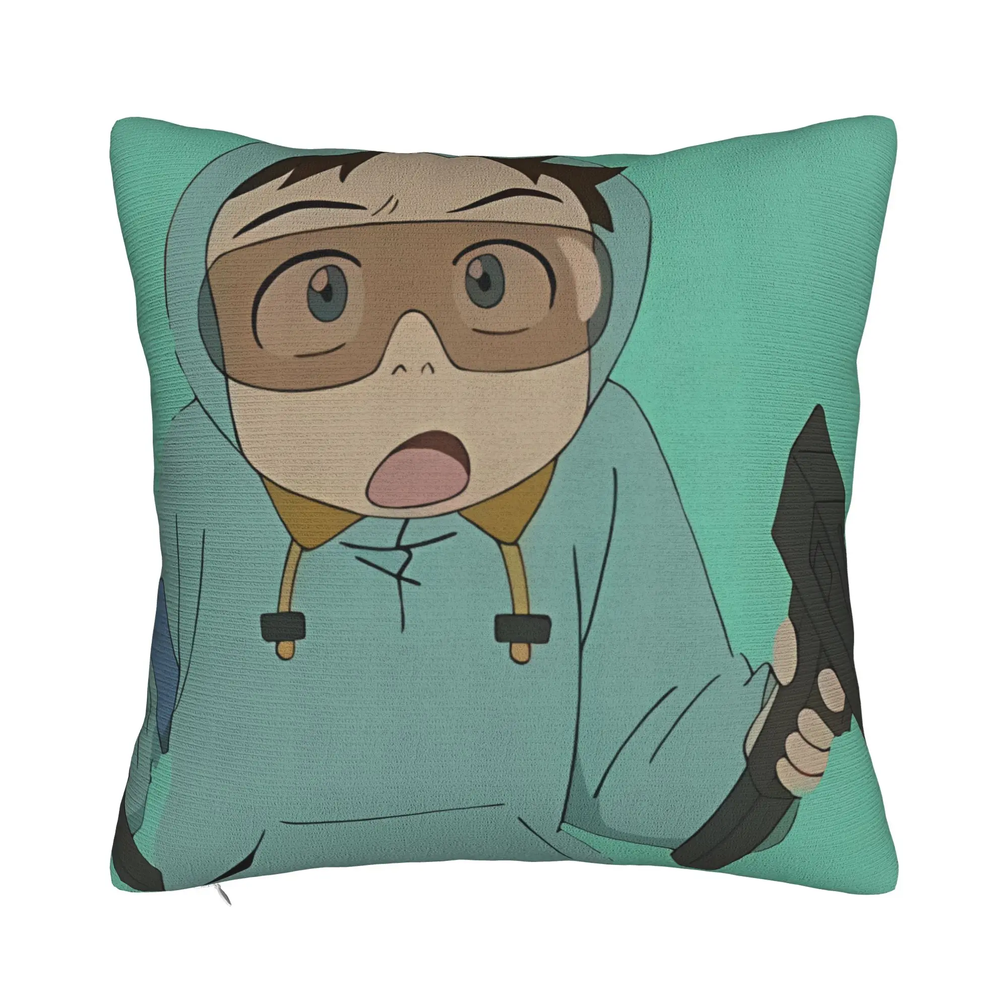 Naota Nandaba de FLCL Fooly Cooly, fundas de almohada para porche, patio, sofá, sala de estar, fundas de almohada para exteriores, funda de almohada FLCL con cierre de cremallera