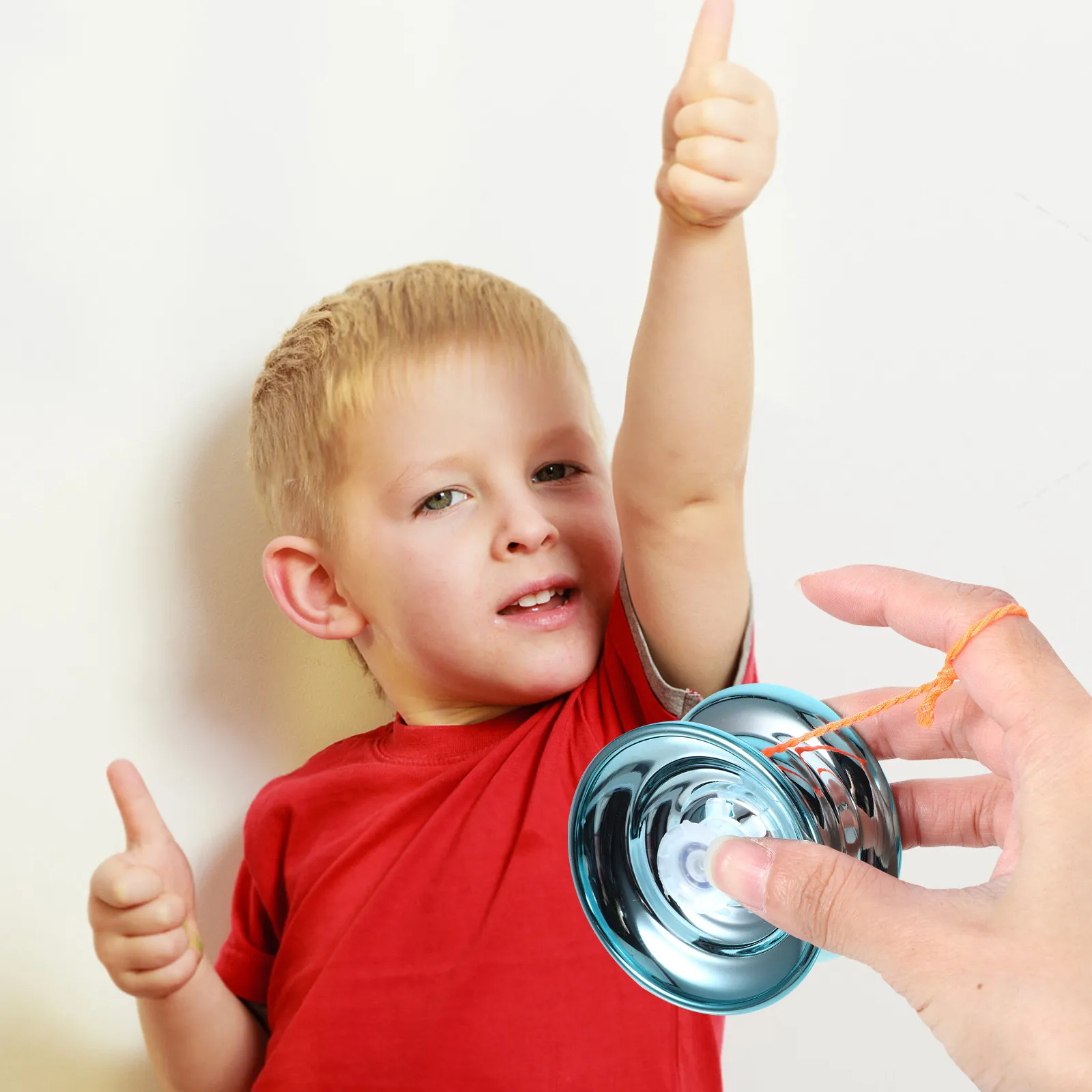 Alloy Yo-Yo Ball Smooth Fine Shaft Beginner Friendly Fingertip String Ball for Hand Eye Coordination Outdoor Play Fun Exercise