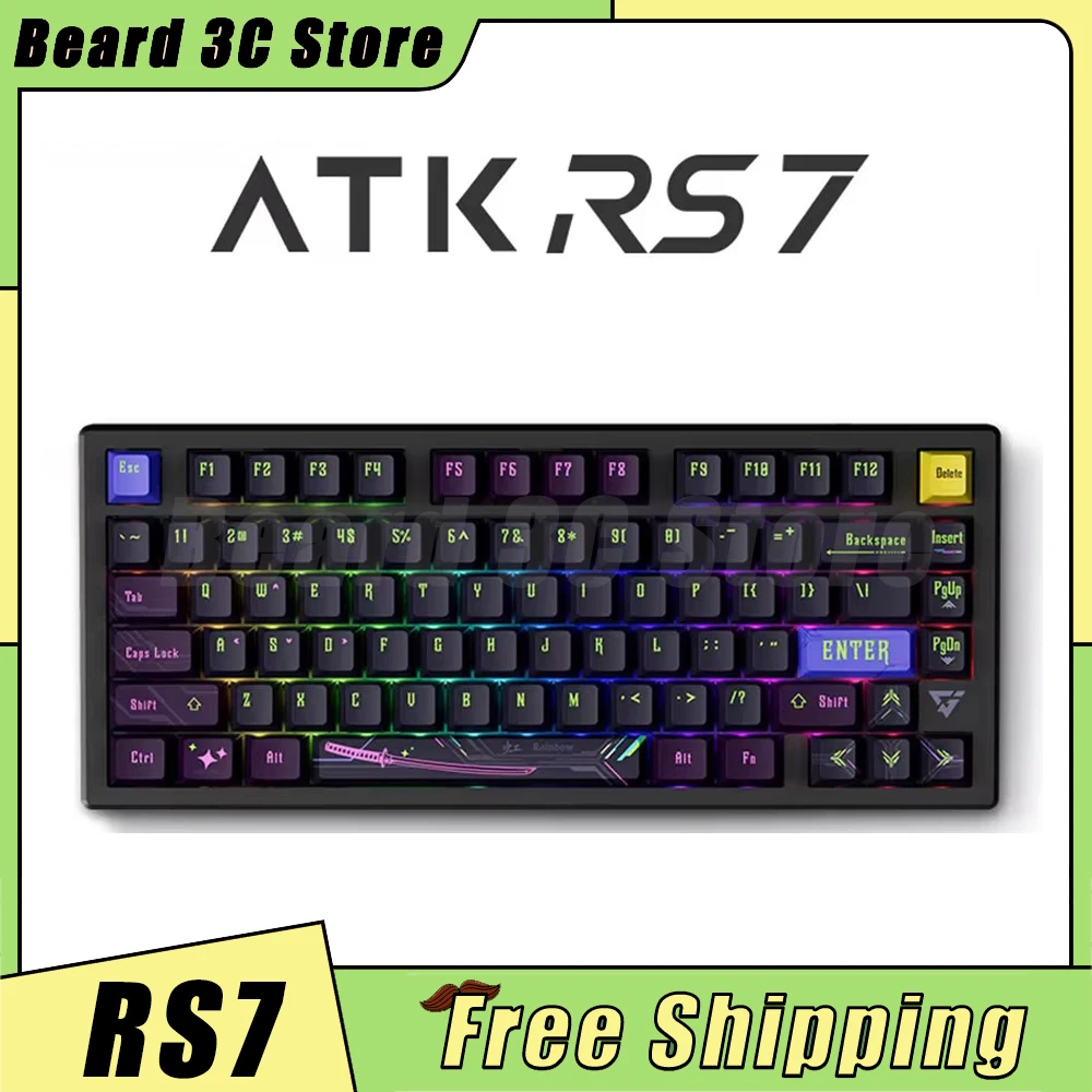 ATK RS7 Magnetic Switch Mechanical Keyboard RGB 8K Wired Gaming Smart SPEED X Quick Trigger Keyboard For Varolant Gamer Pc Gift