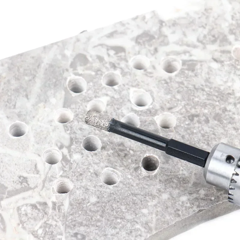 

6/8/10/12/14mm Brazed Dry Drill Multifunction Marble Vitrified Brick Granite Glass Eye Dryer Open Hole Diamond Drill Bits