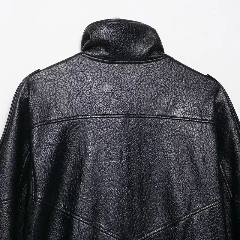 Willshela سترات نسائية عصرية من البولي يوريثان باللون الأسود بسحاب أمامي وياقة عالية وأكمام طويلة معاطف نسائية أنيقة