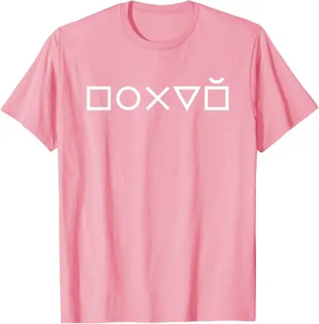 Pohui Russischer Slang Gamer Geometrische Symbole Humor T-Shirt Y2k Lustiges Sarkastisches Russisches Gaming-Kultur Neuartiges Grafik-T-Shirt Kleidung – Detail 6