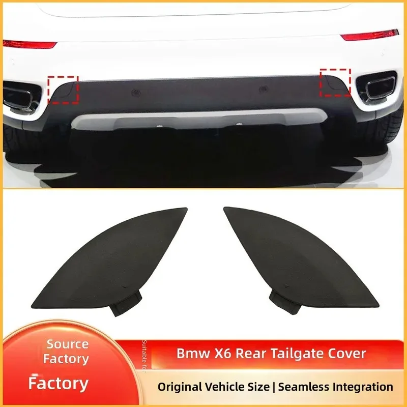for BMW X6 E71 Rear Bumper Trailer Tow Hook Cover 51127176251 Rear Bar Traction Hole Cap Plug Replacement Accessories