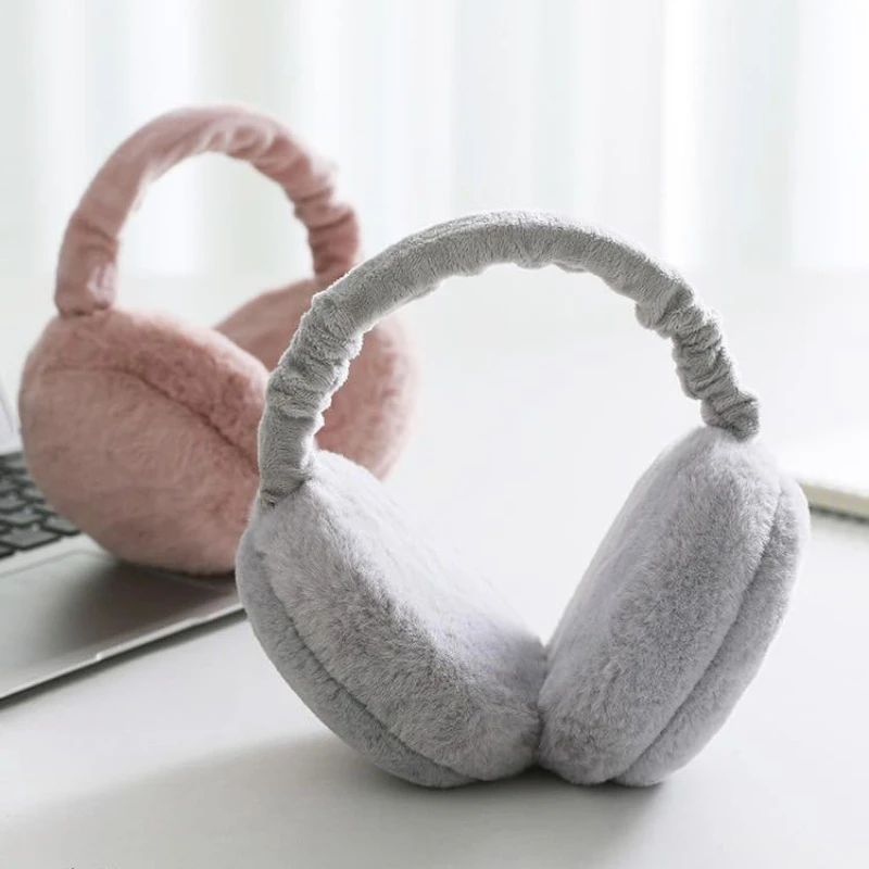 Składane pluszowe nauszniki w stylu koreańskim, jesienno-zimowe, ciepłe, chroniące przed zimnem i mrozem, unisex, nauszniki dla studentów.