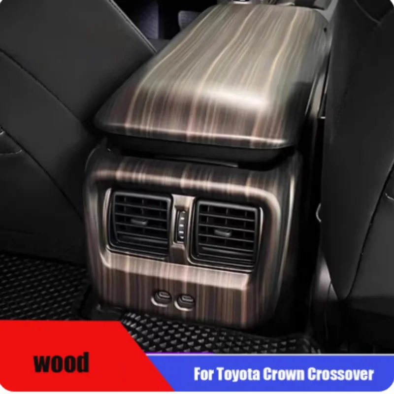 

For Toyota Crown Crossover Sport Cross 2023 2024 Car Rear Seat Air Condition Outlet Vent USB Frame Armrest Panel Car Accessories