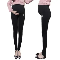 Leggings de grossesse en velours grande taille, pantalons pour femmes enceintes, vêtements chauds de maternité, pantalon épais taille haute