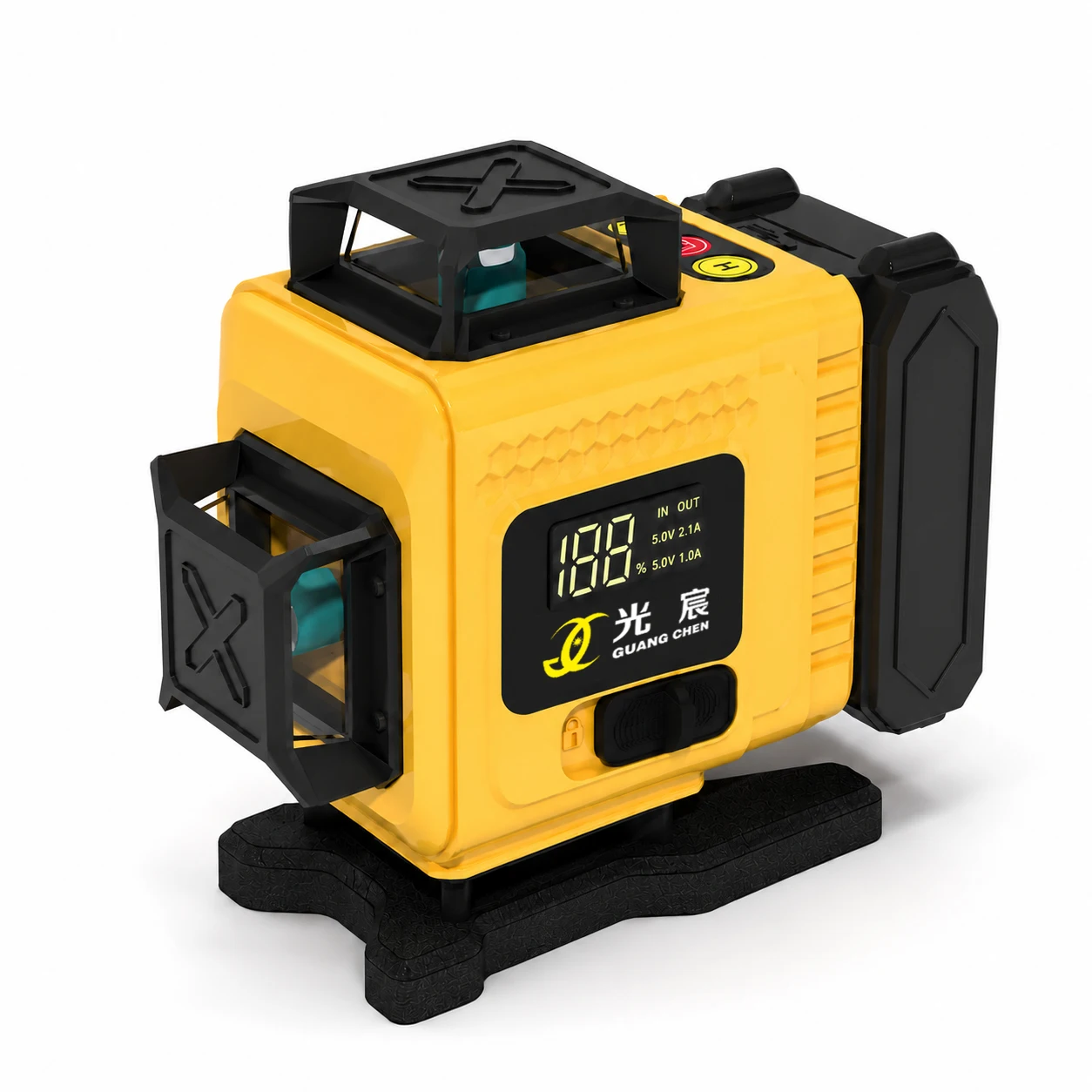 Multi Angle Rotatable Laser Level 360 16 Line Long Endurance Rechargeable Type for Engineering Construction Measuring Tool