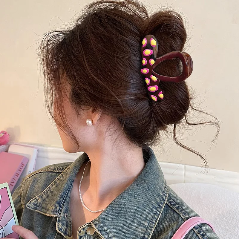 Große Schleife Haarspange Krabbe Koreanische süße Haarklammer Haarspangen für Frauen Mädchen Süßes Stirnband Haarnadel Mode Haarschmuck Styling