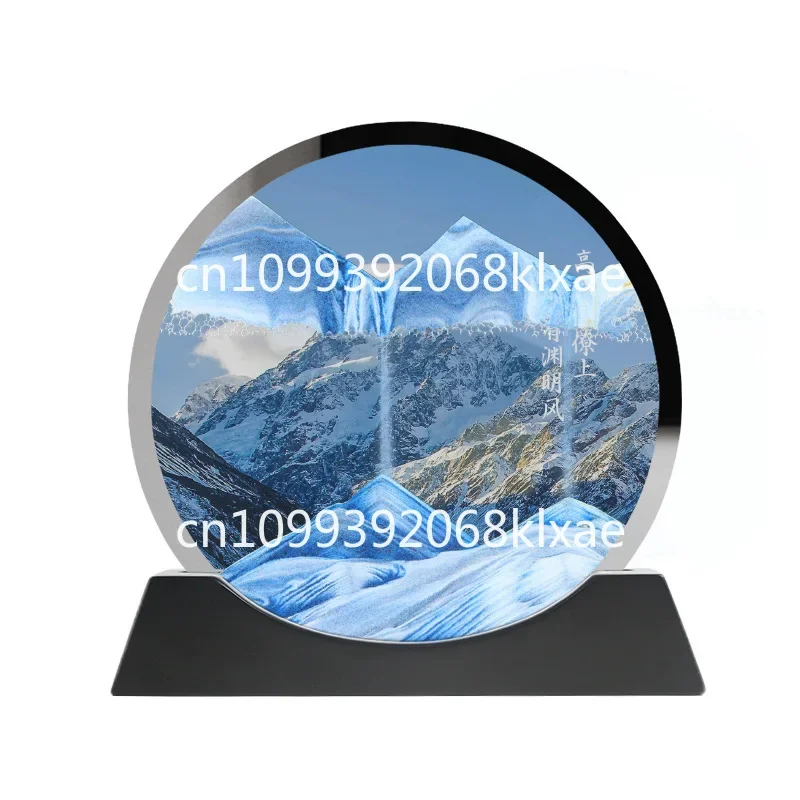 3D double-sided quicksand painting ornament backed by Jinshan hourglass handicrafts creative ornament