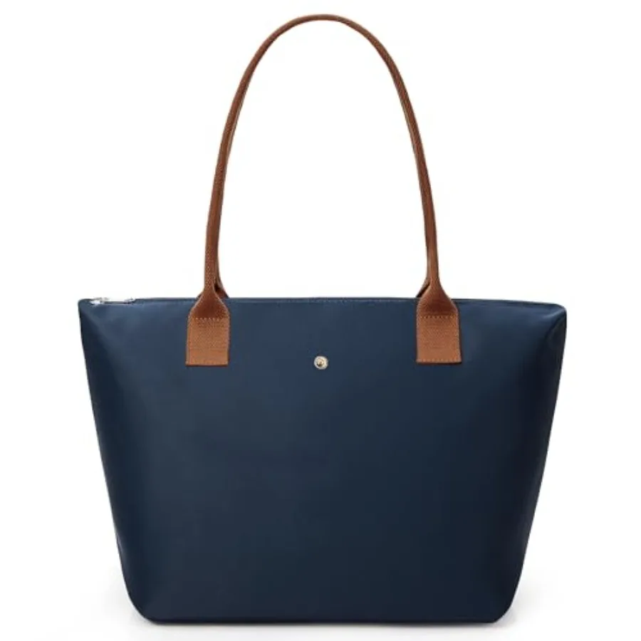 

KALIDI Tote Bag for Women Nylon Top-Handle PurseLarge Capacity Shoulder Hobo handBag with Zipper Leisure Foldable Weekend