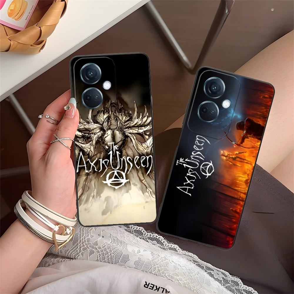 Fashion Axis Unseen Mobile Cell Phone Case for OPPO Find X5 X3 X2 A93 Reno 8 7 Pro A74 A72 A53 Black Soft Phone Cover Shell