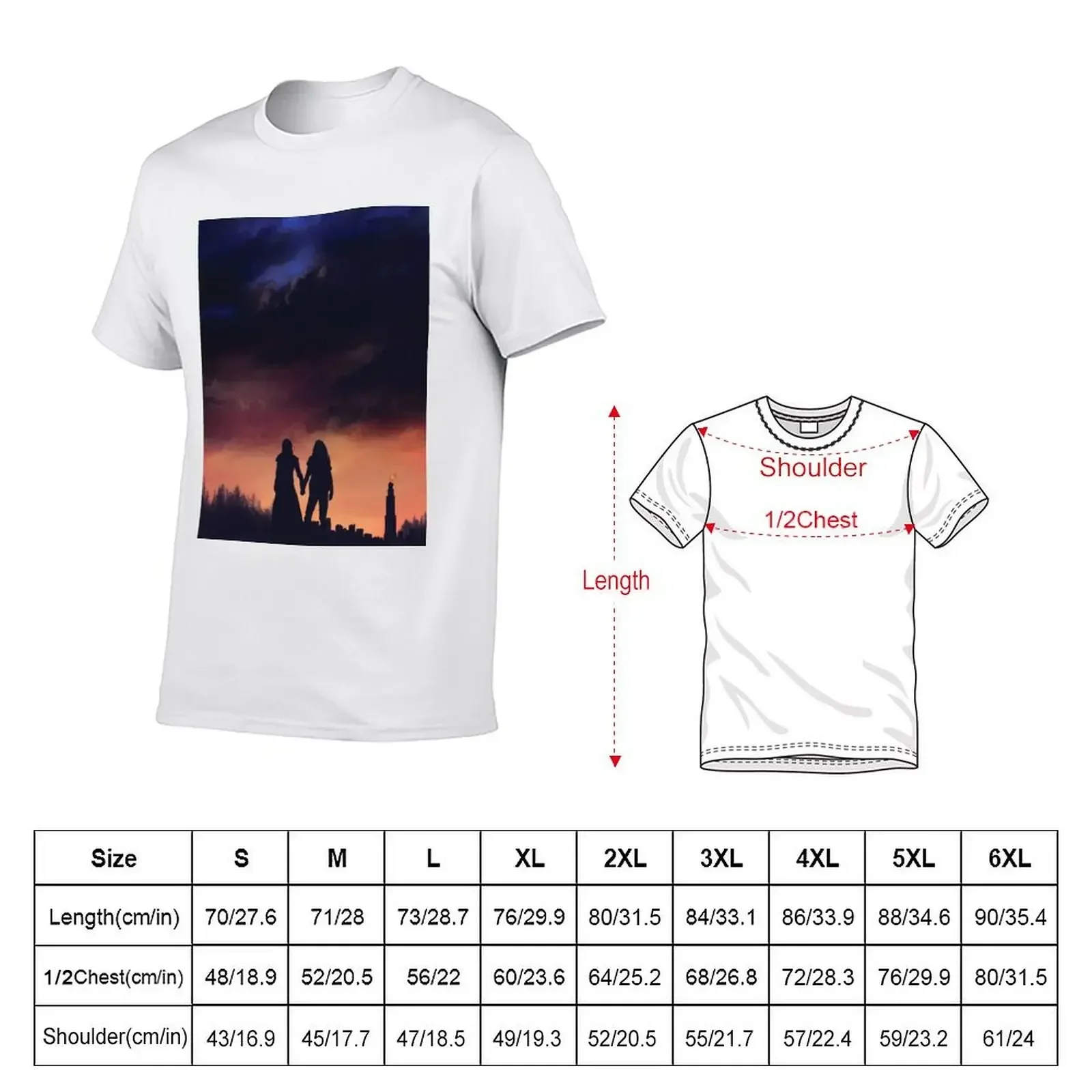 Earth meets the Sky T-Shirt tops tees customs big and tall t shirts for men