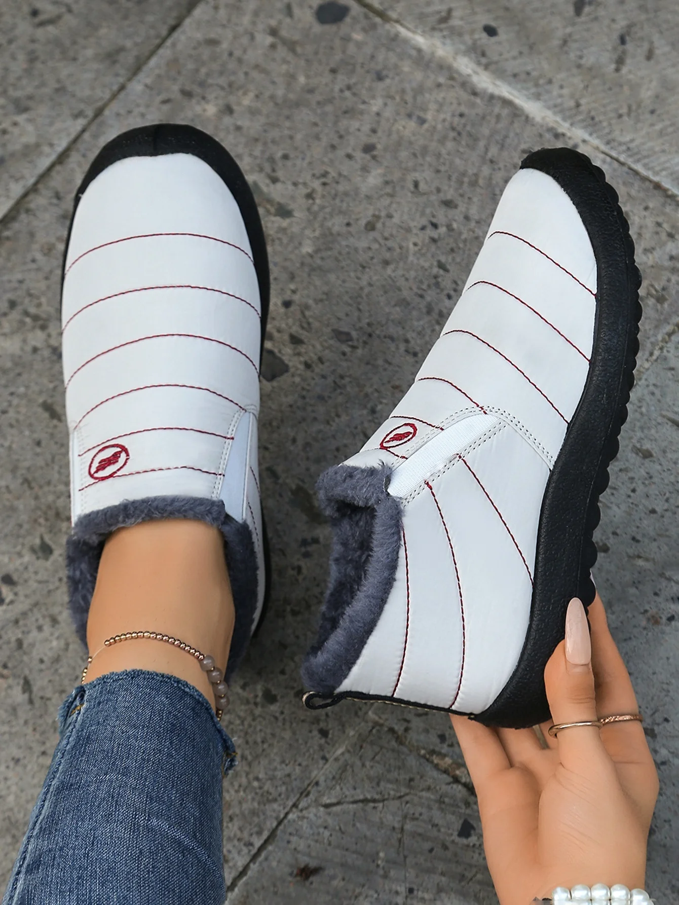 Damen-Winterstiefel 2025: Neue wasserdichte Plüsch-Schneestiefel für Damen – Warmhaltend, im Angebot mit kostenlosem Versand – Detail 1