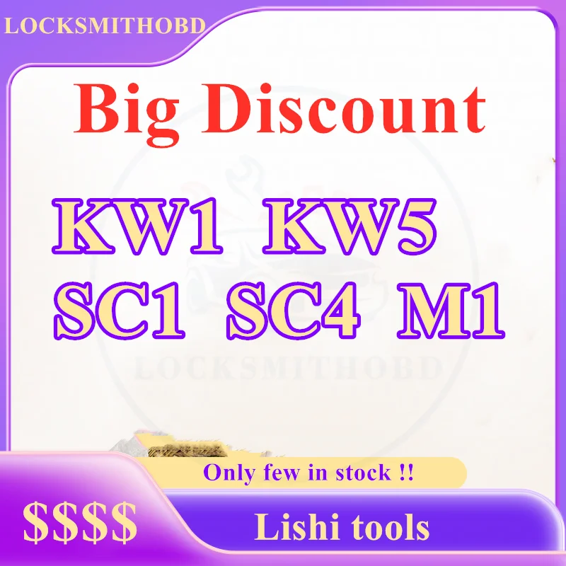 

1Pcs Big Discount on Lishi 2in1 tools SC1 SC4 KW1 KW5 M1 Compatible with USA Market locksmith tools