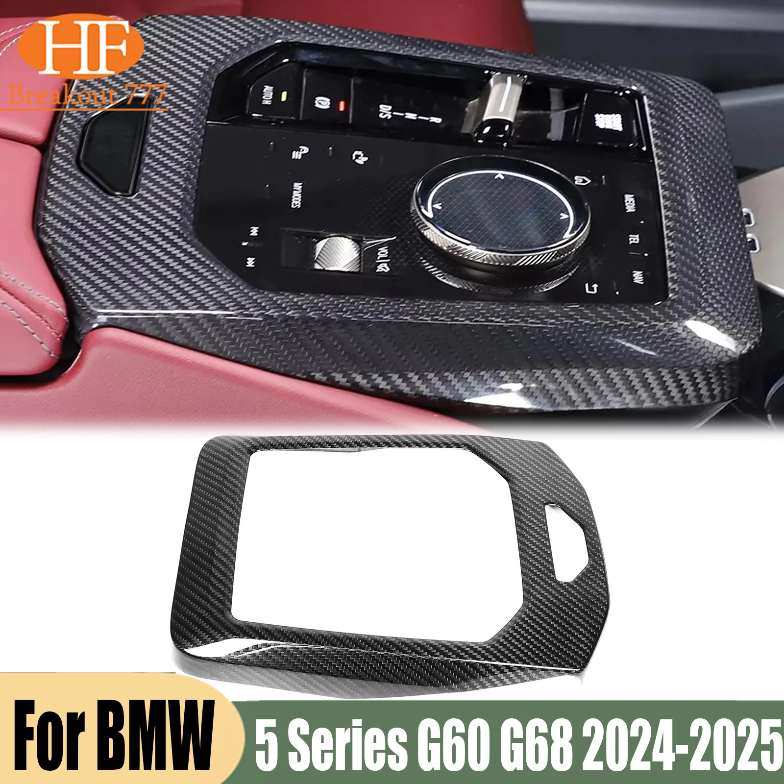 For BMW 5 Series G60 G68 2024-2025 Car Center Console Gear Shift Panel Trim