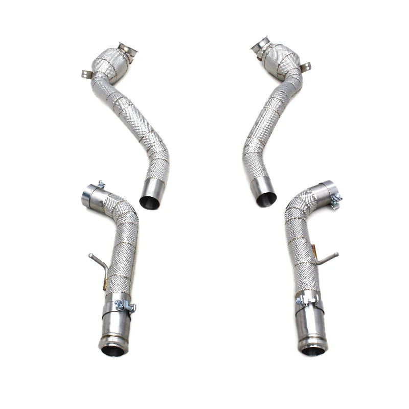 Custom Header Downpipe With Catalyst For Mercedes-Benz G63 AMG W464 4.0T 2019-2023 Stainless Steel High Flow Exhaust System