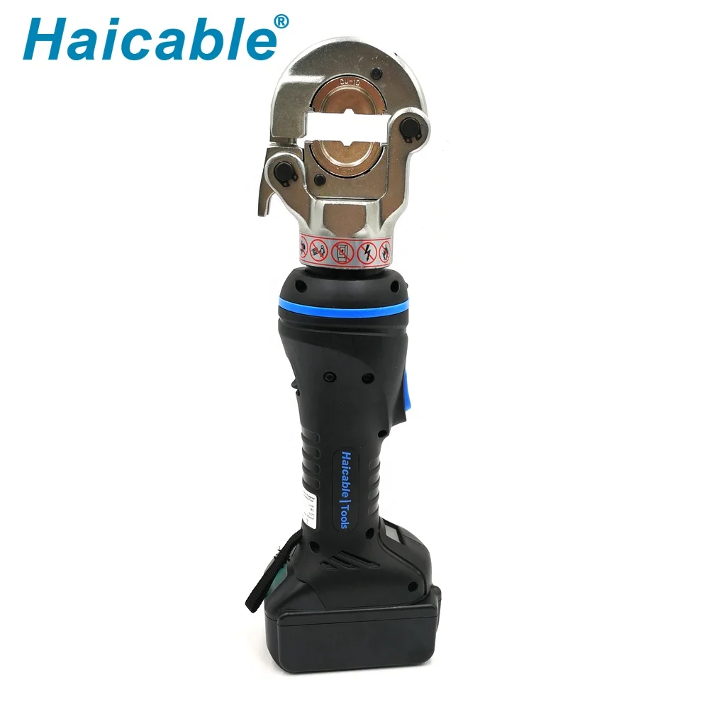 

Hydraulic Tool Battery Powered Cable Lug Terminal Production Machine With Cutter & Crimper Blades