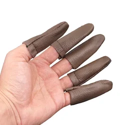 1Pcs Leather Thimble Thumb&Forefinger Protector Sleeve Needle Felting Guard Finger Sleeve For Sewing Embroidery Needlework Tool