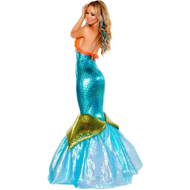 Anime Sexy Little Mermaid Princess Costume For Women Funcy Party Dress Halloween Carnival Mermaid Cosplay Bra Mermaid Tail Su&J1